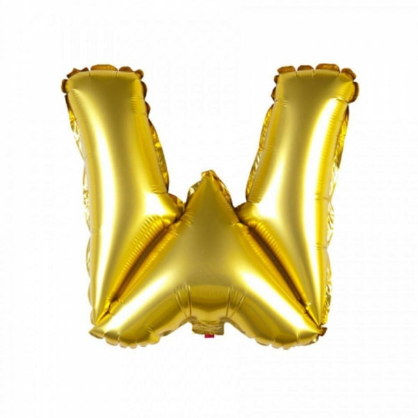 Folieballong - bokstav guld (W)