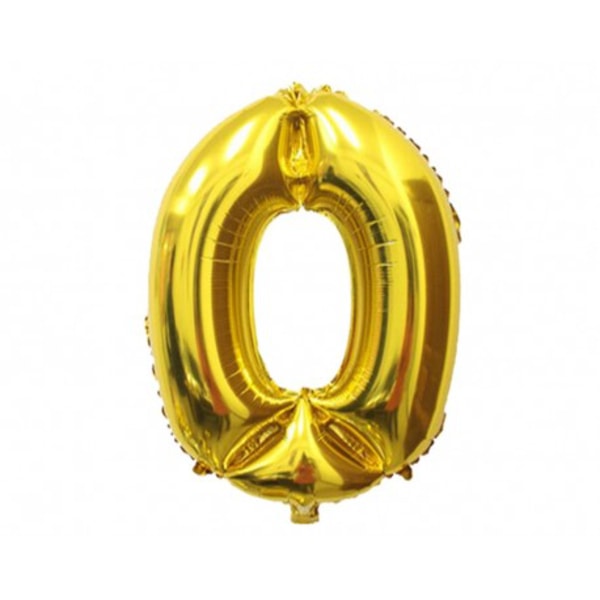 Folieballong - siffra guld (0)