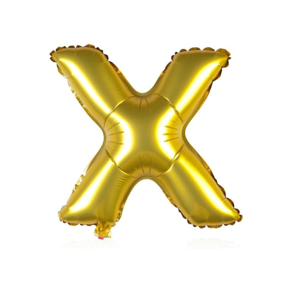 Folieballong - bokstav guld (X)