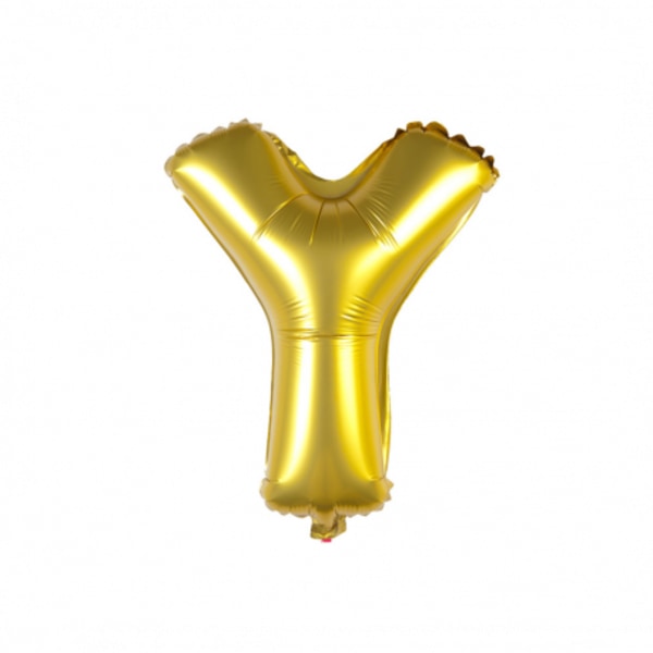 Folieballong - bokstav guld (Y)