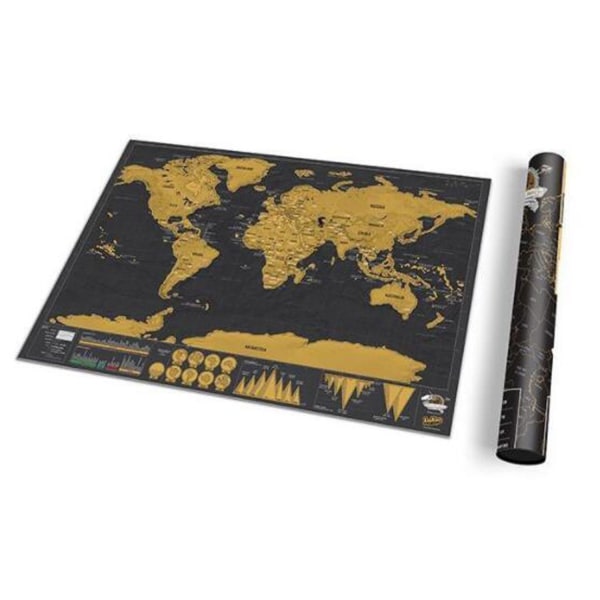 Scratch Map Deluxe - världskarta att skrapa (X 4233 | Fyndiq