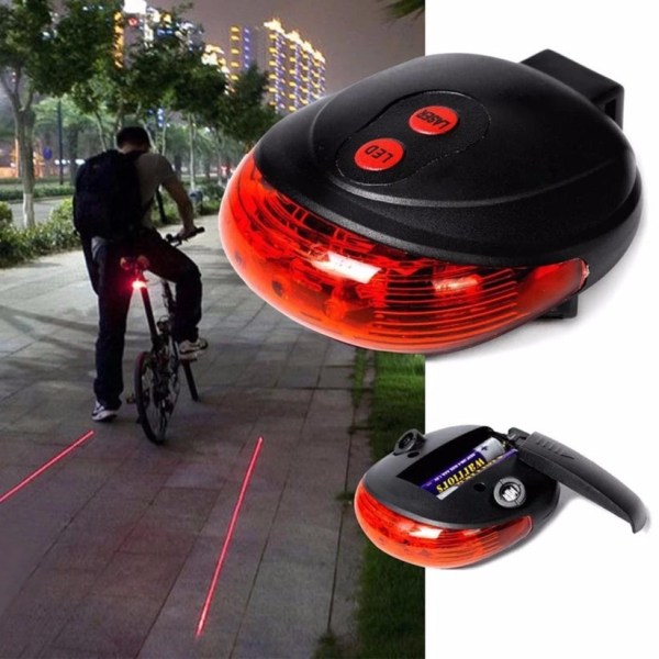 Cykellampa LED | LASER bakljus
