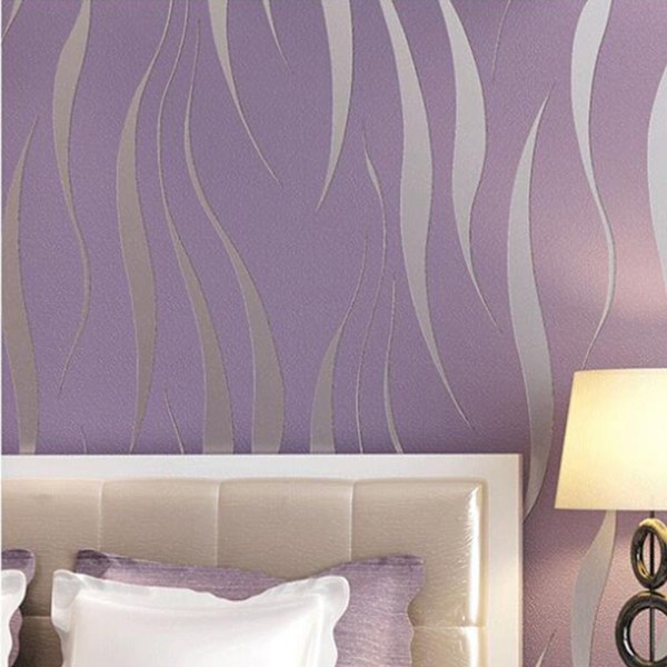 3D Embossed Wallpaper Modern Non Woven Bedroom Living Room Background Wallpaper