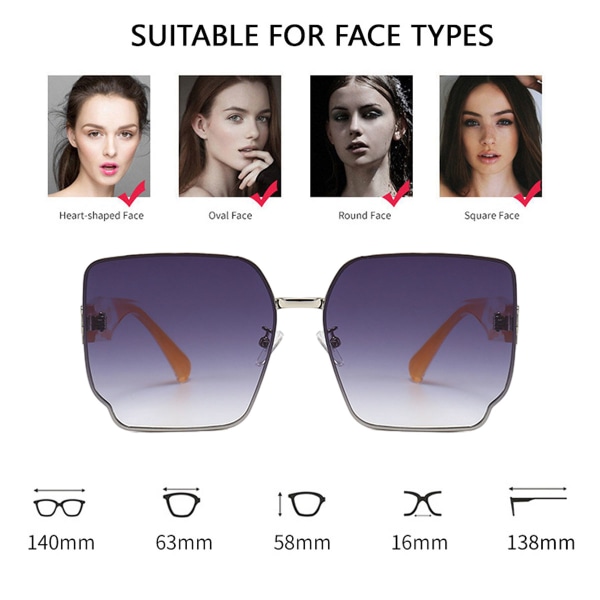 Högkvalitativa nischsolglasögon i trendig design, tillverkade av PC