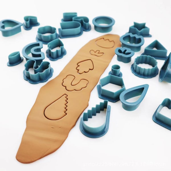 24 former Polymer Clay Cutters, gör-det-själv-örhängetillverkningssats för