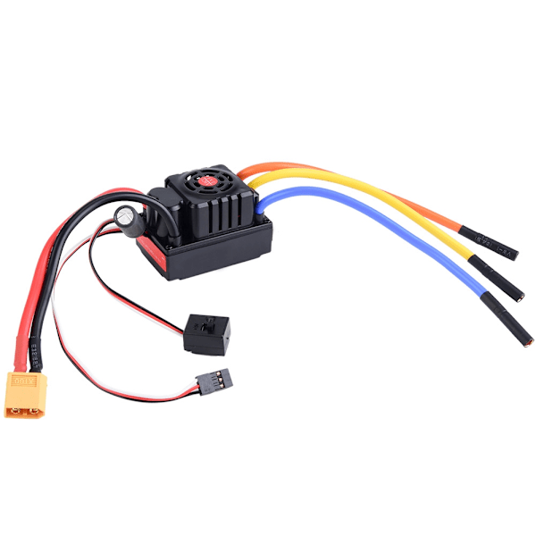 Vandafvisende Brushless 120A ESC 6S 24V Hastighedskontrol til 1/8 RC Bil Lastbil (Sensor XT60)