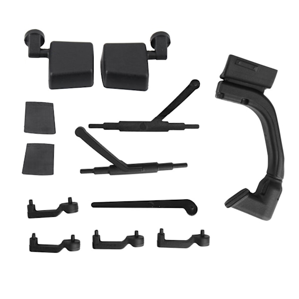 1/10 RC Accessory Door Handle Snorkel Wiper Mirror Set for Traxxas Axial 313mm Car Body Shell