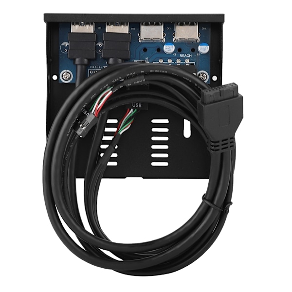 3,5-tommers 19PIn T9 Pin Høyhastighets USB3.0+USB2.0 4-ports diskettstasjon Frontpanel