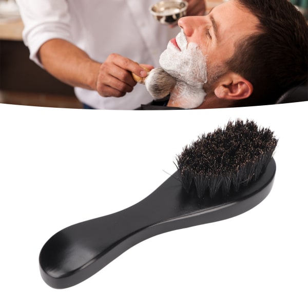 Beard Barber Fade Brush Rengöring Bärbar Trä Soft Neck Skägg Tona Borste för män Frisör