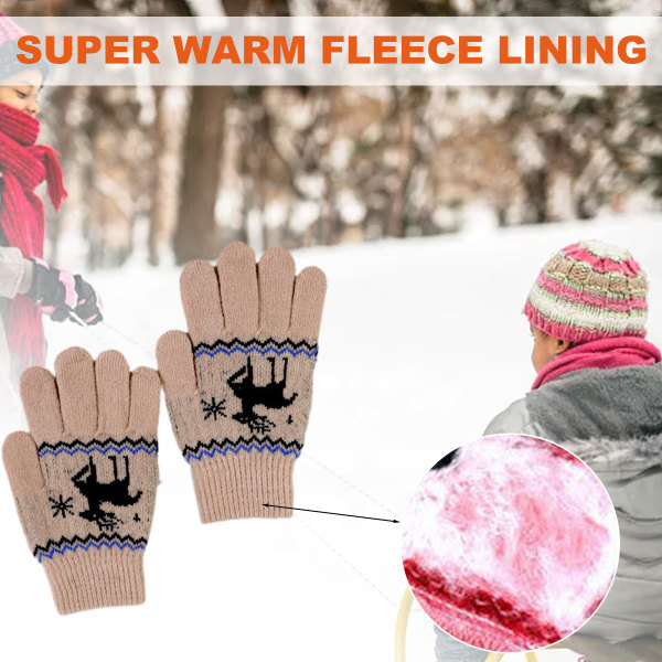 Vinterhandskar för barn - Mjuka och varma ullfodrade handskar alla