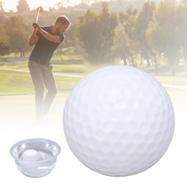 2-lagers Golf Flytande boll Float Vatten Range Utomhussport Golf Träning Träningsbollar Vit