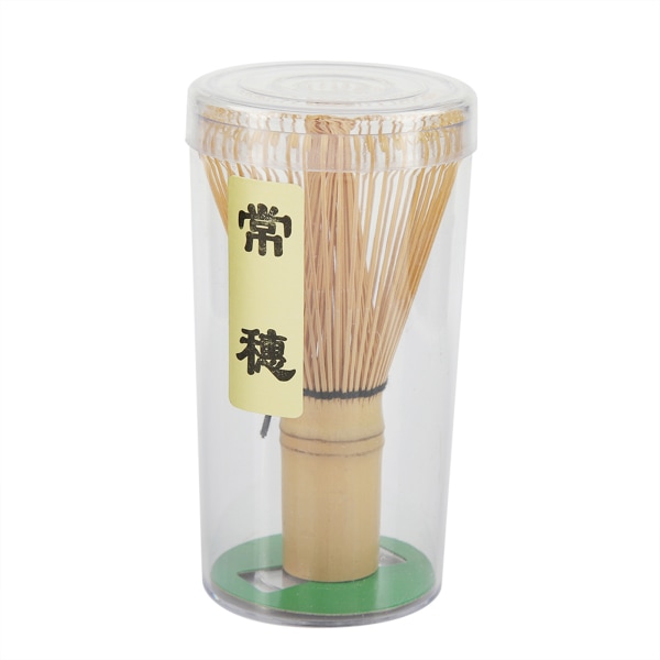 Naturlig Bambu Tevisp Chasen Förbereder Matcha Pulver Borste Verktyg (64 Tänder)