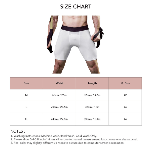 Mænds Kompressionstræningsshorts Fugttransporterende Blød Stræk Løbe Atletisk Undertøj Hvid XL