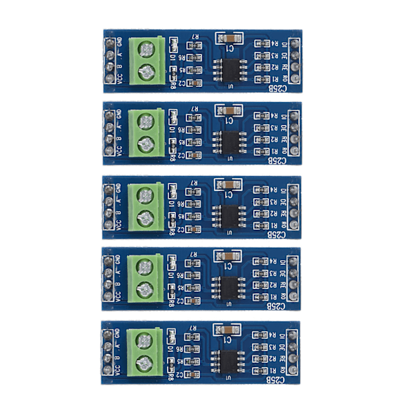 5 stk RS-485 Konvertermodul TTL til RS-485 Adapter til Raspberry Pi