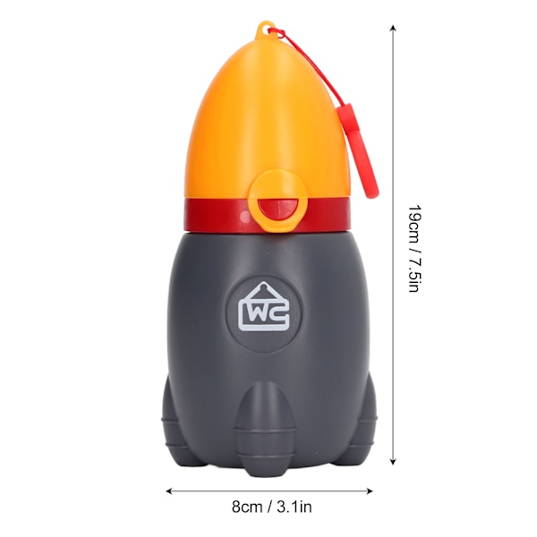 Tisseopplæringskopp God tetning Søtt utseende Liten bærbar Guttepottetrening Urinal for barn Hjem Bil Reiser Oransje