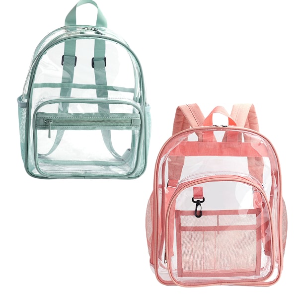 2Pack Clear Bookbags Se Through Backpack Daypack f r pojkar och