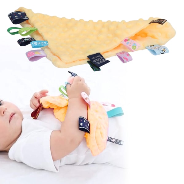 Säkerhetsfiltar för baby minskar ångest Bomull Bekvämt mjukt spädbarnstexturerat prickfilt Stimulerar nyfikenhet