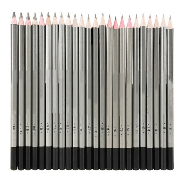 24Pcs Sketch Art Graphite Drawing Pencil NOn toxic Colored Paint  Pencil 9H-14B