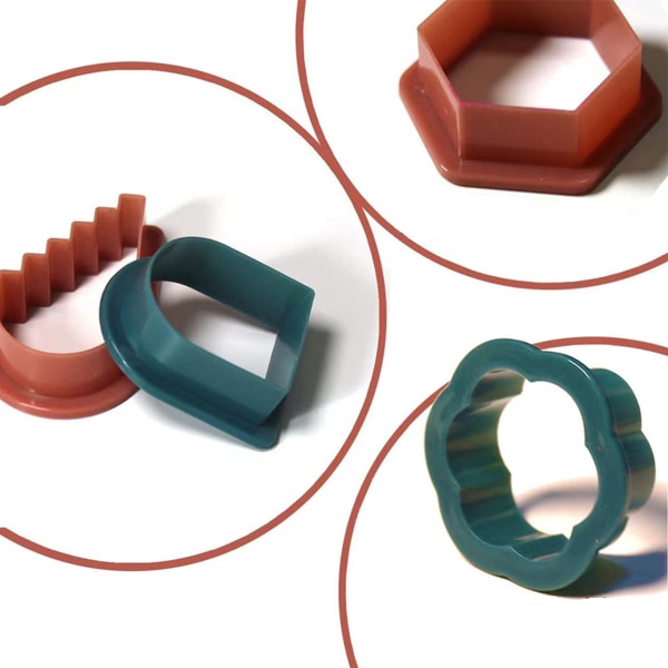 24 former Polymer Clay Cutters, gör-det-själv-örhängetillverkningssats för
