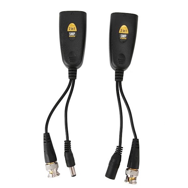 1 Pair 5MP High Definition Video + Power Balun Transceiver Twisted Pair Transmitter