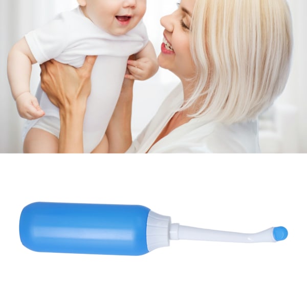 Bidé Sprayflaska Bärbar Bekväm Bidé efter förlossning med töjbart spraymunstycke för Mother Blue