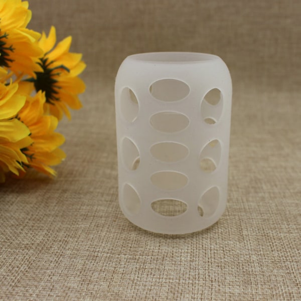 3st Baby Silikon Mjölkflaska Cover Anti Drop Case för hemresor