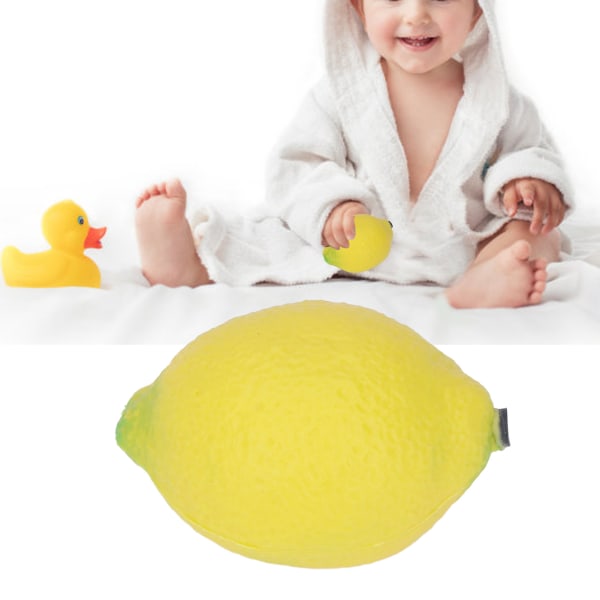 Fruit Shaker Maraca Learning Resource Plastic Percussion Shapes Fruit Shaker Set for 6+ Months(Lemon )