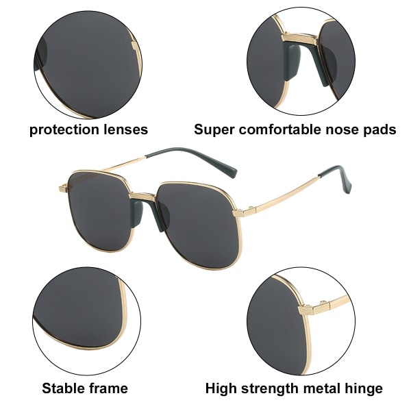 Trendiga mode personlighet solglasögon polariserade solglasögon,