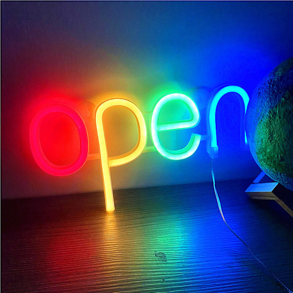 LED Neon Open Sign High Brightness Waterproof Mini Neon Open Sign for Outdoor Business