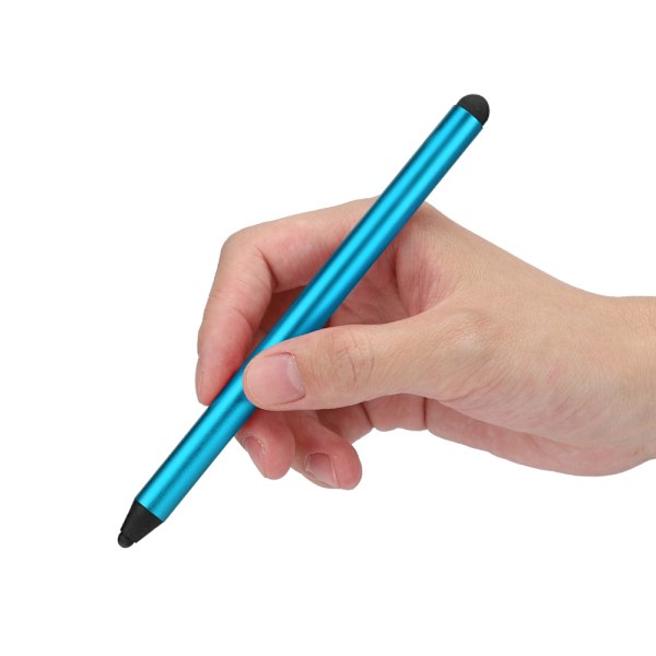 Dobbeltbrugs Kapacitiv Universal Touchscreen Pen Stylus Til Alle Mobiltelefoner Tablet (Blå)