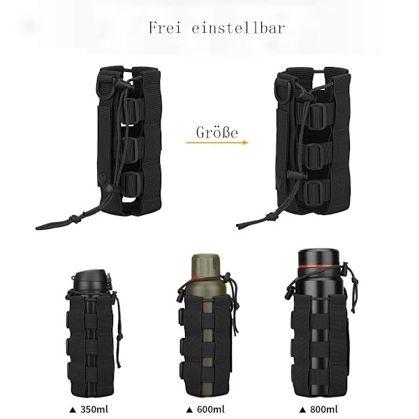 Vannholder Molle Nylon Kettle Bag Utendørs Sport