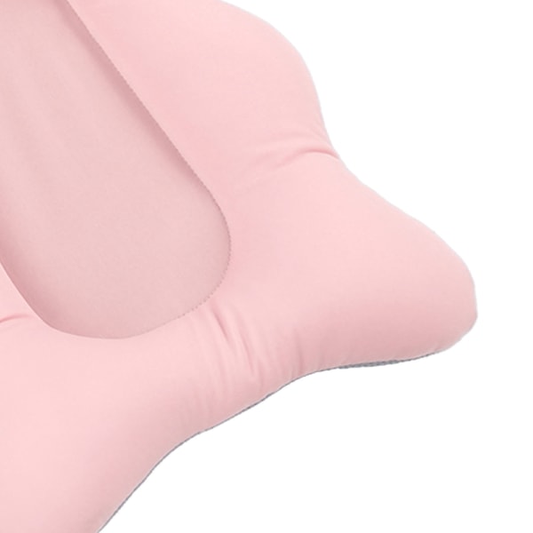 Baby badstöd kudde flytande justerbar säker mjuk badkudde för spädbarn dusch rosa