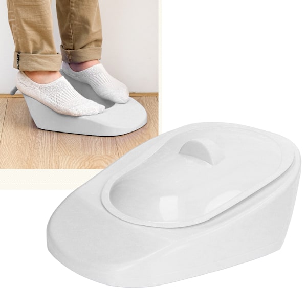 PP Bedpan Household Portable Smooth Elderly Patient Bed Pan with Lid Handle for Pregnant Woman White