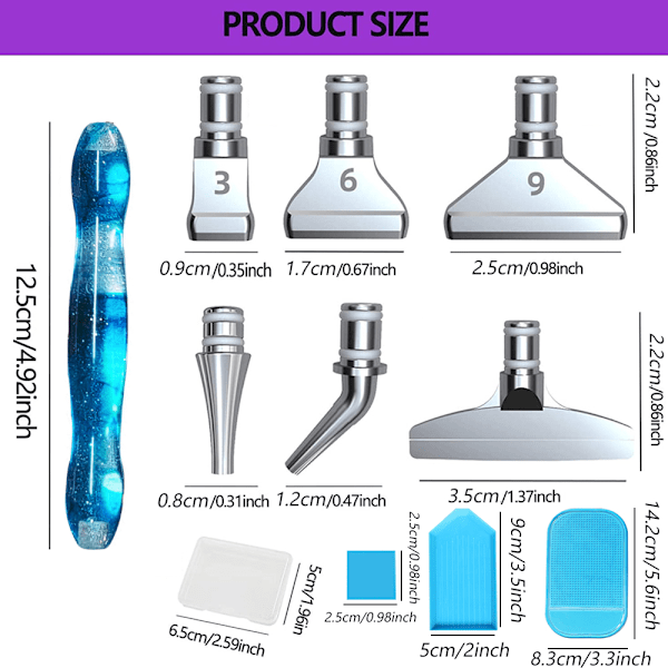 Diamantpenn Tilbehør Verktøysett DIY Maling Verktøy for Diamantmaleri