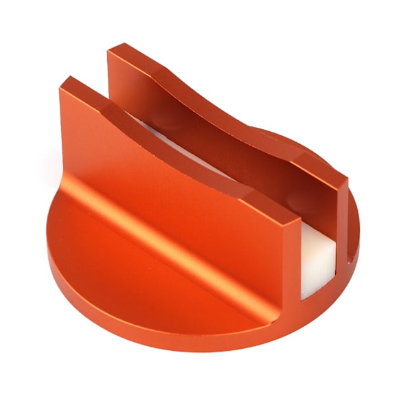 Aluminium Grooved Magnetisk Jack Pad Jacking Rail Adapter (Orange)