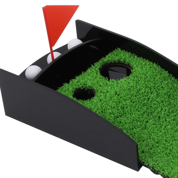 Desktop Mini Golf Spel Set 3st Kulspetspenna Putters med Golf Putting Matta