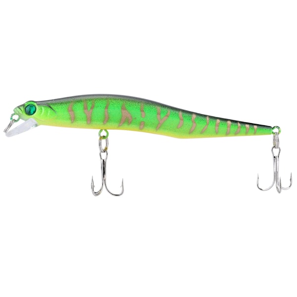 Vivid Sound Myke Lures Kunstig Crankbait Minnow Fiske Synkende Agn med Kroker (Grønn)