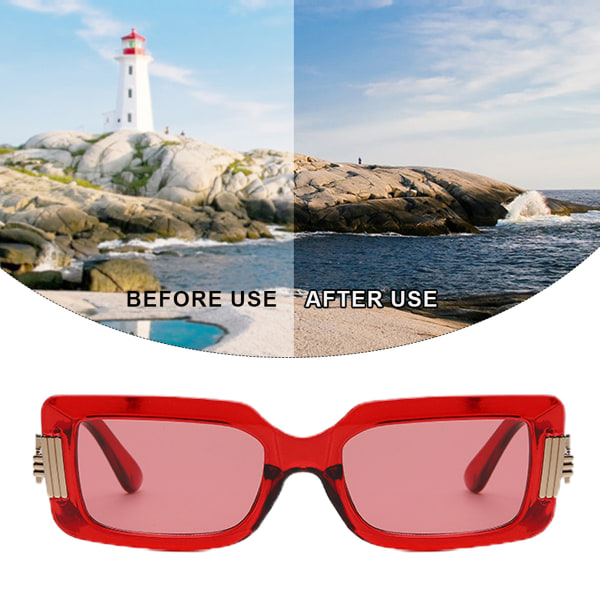 Fashionabla solglasögon med små bågar, trendig personlighetsgata