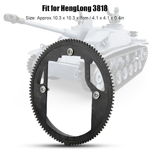 Fjärrkontroll Tank Rotation Gear Wheel Tillbehör Passar för HengLong 3818