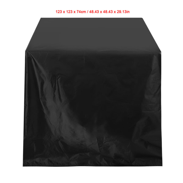 Vattentät rostfri möbelöverdrag 210D Oxfordtyg för bord och stol (123 x 123 x 74 cm)