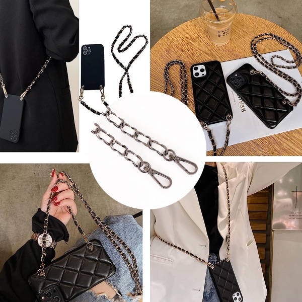 Plånbok Chain Strap Crossbody Bag Chains Strap Handväska Chain