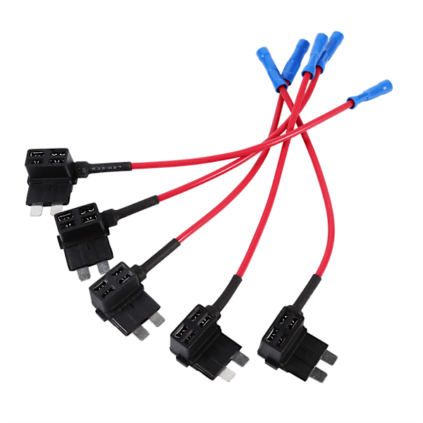 5Pcs Add Circuit Medium Tap Piggy Back Standard Blade Fuse Boxe Holder ATO ATC