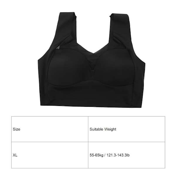 3 st Kvinnor Mjuk Andningsbar Sport BH Bralette Elegant Tunn Sömlös Träning Trådlös BH för Löpning Fitness Blandad Färg XL