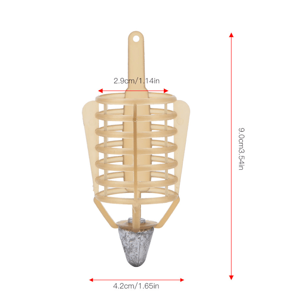 Fiskesluk-bur for agn, fiskeutstyr tilpasset karpe / grov / innsjø / elvfiske (30g 8 stk)