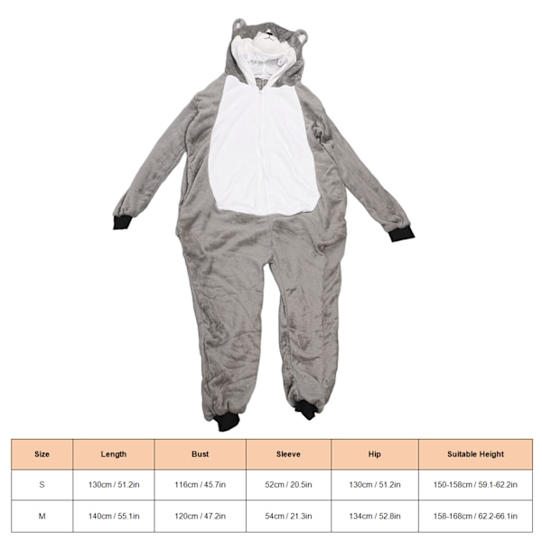 Cartoon Hooded House Pajamas Long Sleeve Unisex Soft Warm One Piece Sleepwear for Home Halloween Cartoon Hooded House Pajamas S