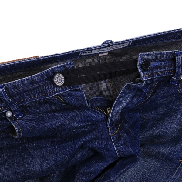 6 st Elastiska byxor förlängare midjebandsförlängning justerbar knapp gravida kvinnor feta män svart