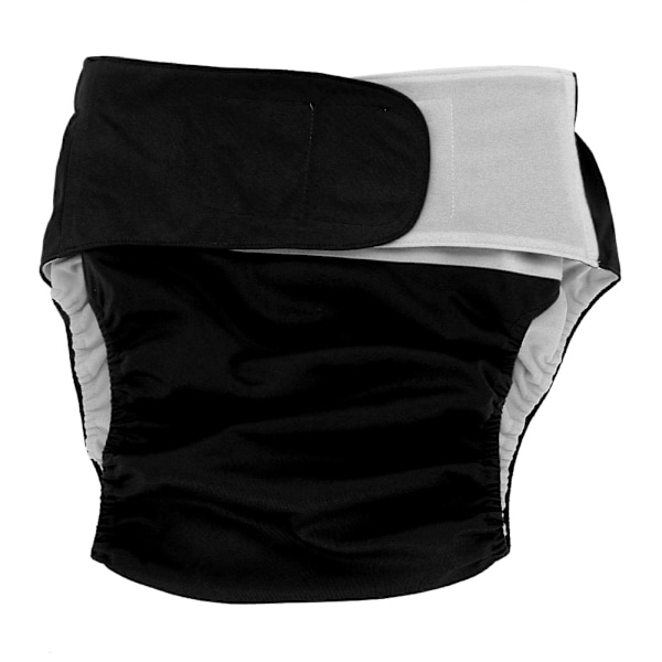 Adult Cloth Diaper Reusable Washable Adjustable Large Nappy Black404