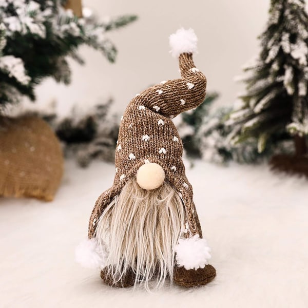 Bedårande handgjorda plysch jultomtar för juldekoration
