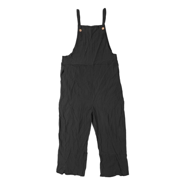 Dam Casual Overalls 2 Sidofickor Lös Passform Vida Ben Svart 2XL