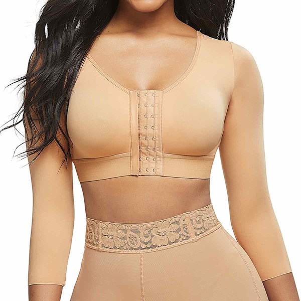 Kompresjonsoverdeler for armer, figursydd shapewear-topp, for trening, løping